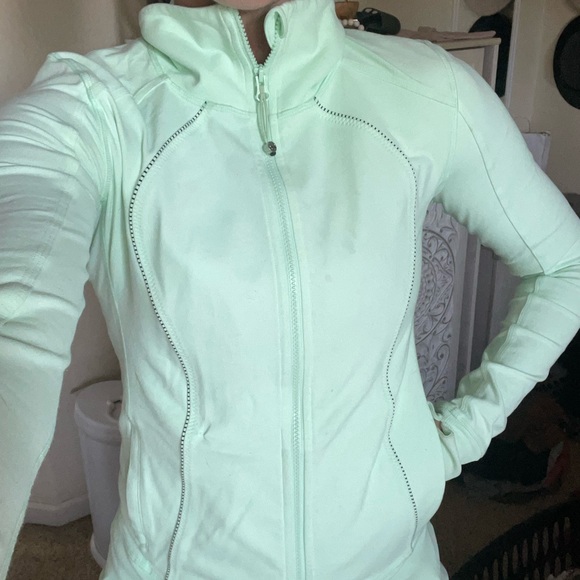 Lululemon Full Zip Jacket (Mint) Size 8-10 - Picture 1 of 7
